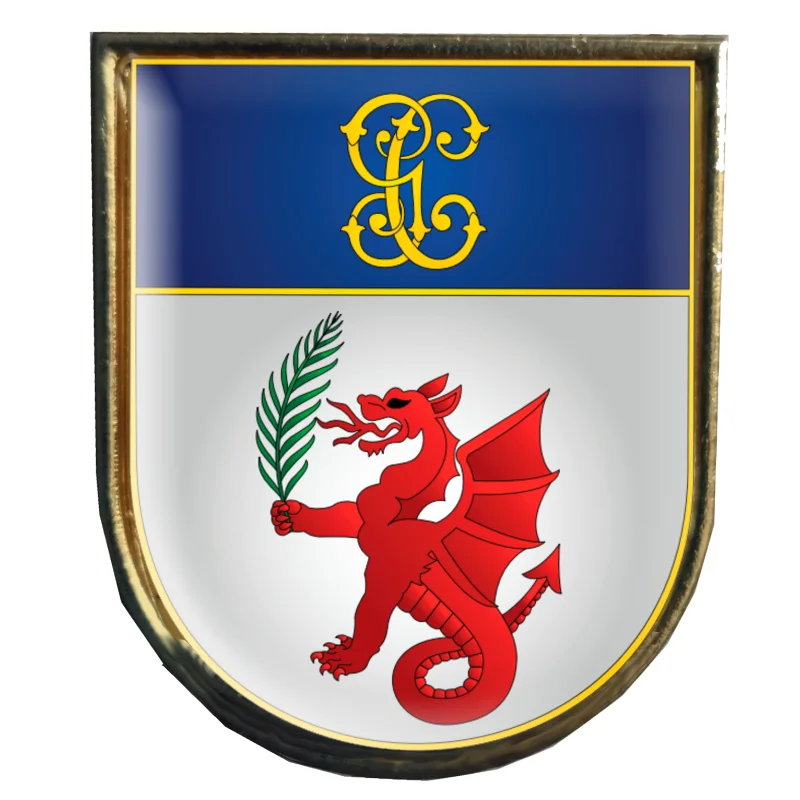 Pin Distintivo de Permanencia Asuntos Internos De Guardia Civil con borde y trasera Dorados