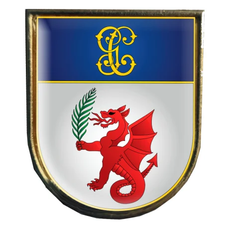 Pin Distintivo de Permanencia Asuntos Internos De Guardia Civil con borde y trasera Dorados