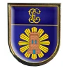 Insignia Distintivo de Permanencia Fiscal y Fronteras De Guardia Civil con borde y trasera Dorados