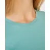 Camiseta de mujer entallada de manga corta en algodón orgánico BREDA WOMAN
