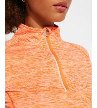 Sudadera técnica de manga larga ranglán para mujer con interior perchado MELBOURNE WOMAN