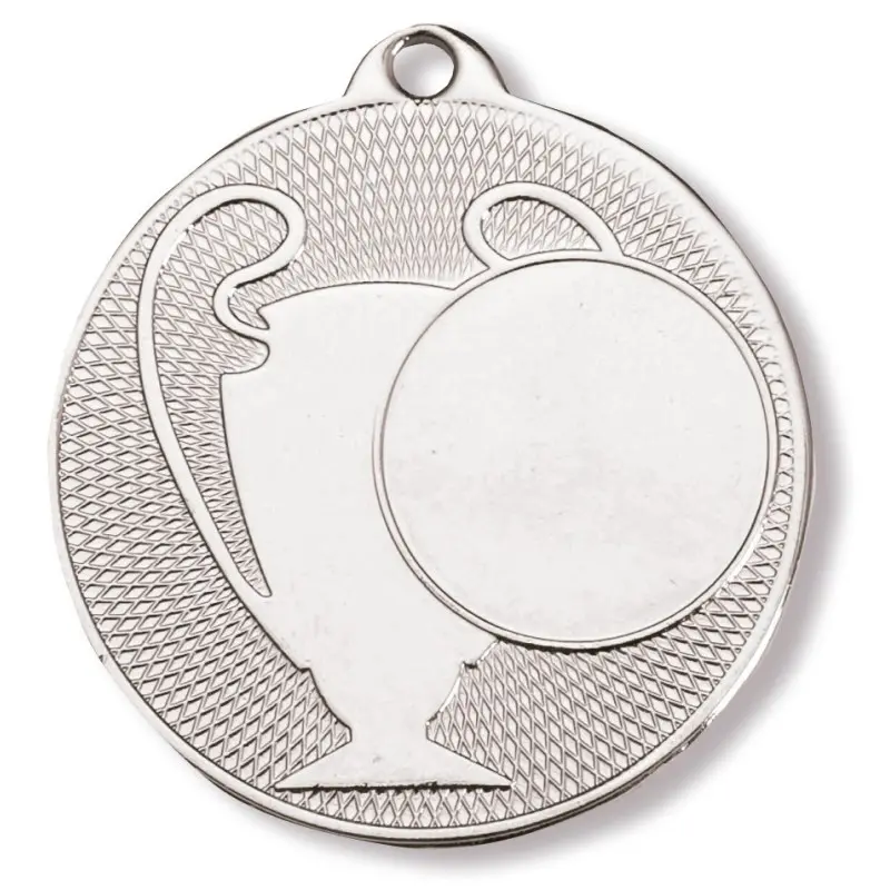 MEDALLA 4023 de 5 cm de diámetro de Oro, Plata o Bronce con trasera lisa