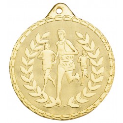 MEDALLA Cross de 5 cm de diámetro de Oro con trasera lisa