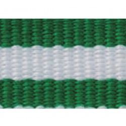 Cinta para Medalla de Andalucía (verde, blanco y verde) de 2,2cm de ancho y 80 cm de...