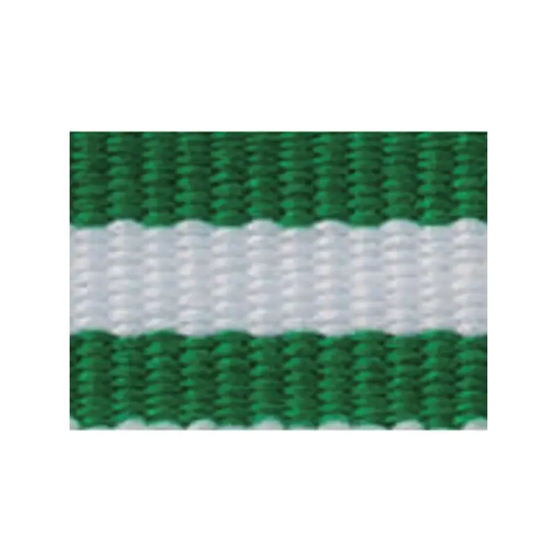 Cinta para Medalla de Andalucía (verde, blanco y verde) de 1cm de ancho y 80 cm de largo con enganche Metálico