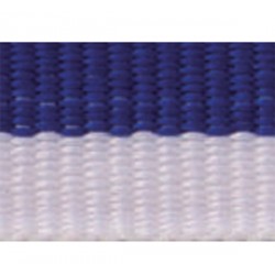 Cinta para Medalla Bilbao (Azul y Blanco) de 1cm de ancho y 80 cm de largo con enganche...