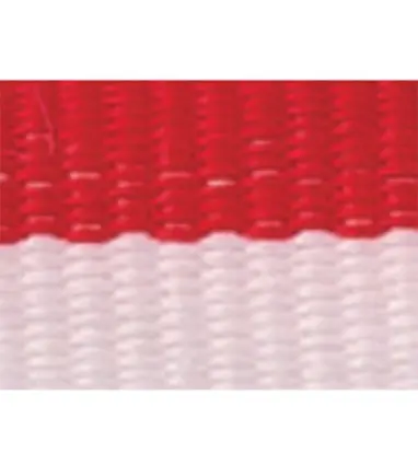 Cinta para Medalla Cantabria (Rojo y Blanco) de 1cm de ancho y 80 cm de largo con enganche Metálico