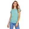 Camiseta de mujer entallada de manga corta en algodón orgánico BREDA WOMAN