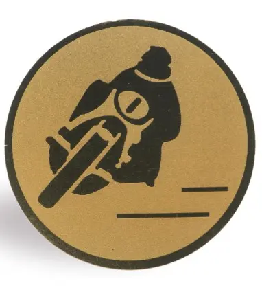 DISCO de 5 cm de Diámetro de MOTOCICLISMO para medallas o Trofeos