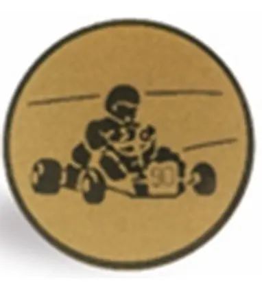 DISCO de 5 cm de Diámetro de KARTING para medallas o Trofeos