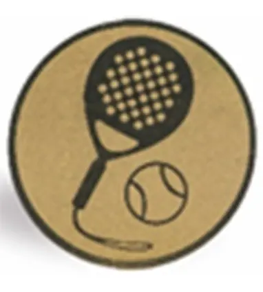 DISCO de 2,5 cm de Diámetro de PADEL para medallas o Trofeos