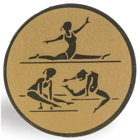 DISCO de 5 cm de Diámetro de GIMNASIA RITMICA para medallas o Trofeos