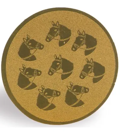 DISCO de 5 cm de Diámetro de CABALLOS para medallas o Trofeos