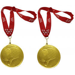 2 Medallas de Padel de 7 cm con Cinta para Medalla de la Comunidad de Madrid de 2,2 cm...