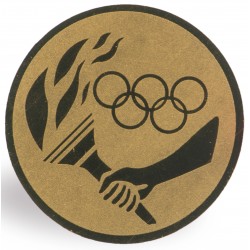 DISCO de 5 cm de Diámetro de OLIMPICO para medallas o Trofeos