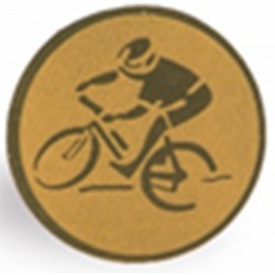 DISCO de 2,5 cm de Diámetro de MOUNTAIN BIKE para medallas o Trofeos