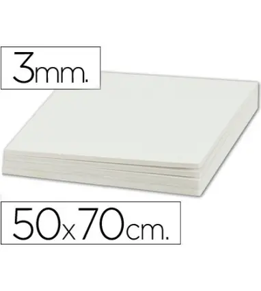Pack de 10 unidades Cartón pluma liderpapel doble cara 50x70 cm espesor 3 mm