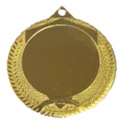 MEDALLA de 3mm de grosor de 7 cm de diámetro de Oro, Plata o Bronce