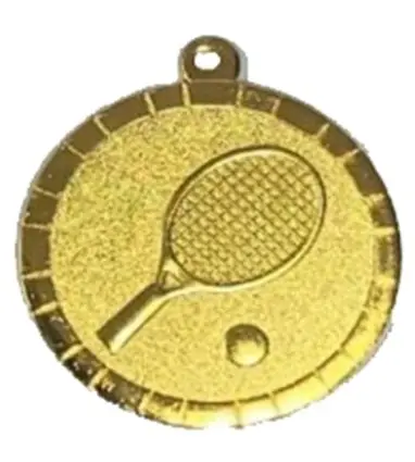 MEDALLA de Tenis de 5 cm de diámetro de Oro