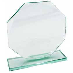 Trofeo Metopa Octogonal de Cristal en caja Regalo