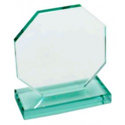 Trofeo Metopa de Cristal Octogonal en caja Regalo