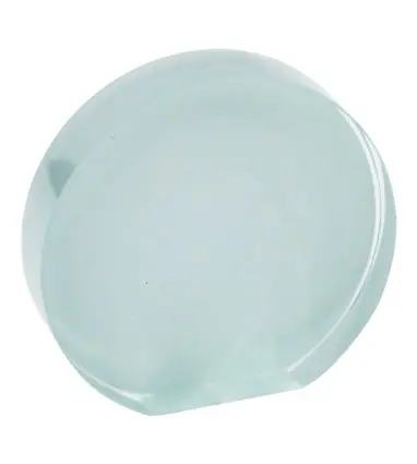 Trofeo Metopa de Cristal Circular Sublimable en caja Regalo