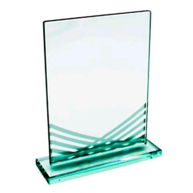 Trofeo Metopa de Cristal Rectangular