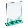 Trofeo Metopa de Cristal Rectangular