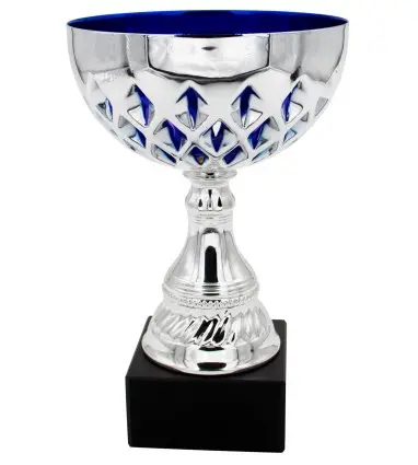 Trofeo Copa Clásico Azul de metal en varias medidas