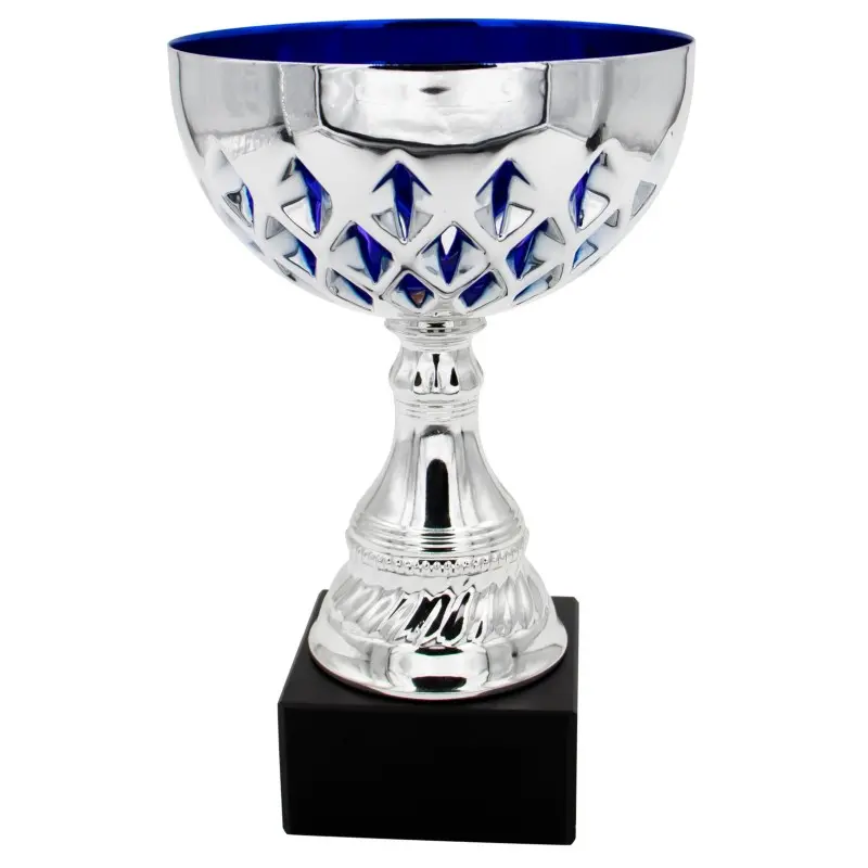 Trofeo Copa Clásico Azul de metal en varias medidas